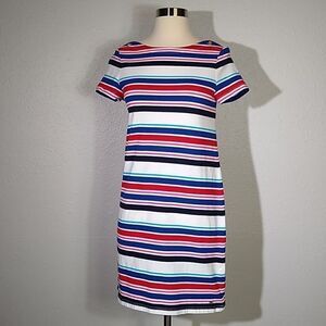 Tommy Hilfiger Striped Tee Shirt Shift Dress Sm